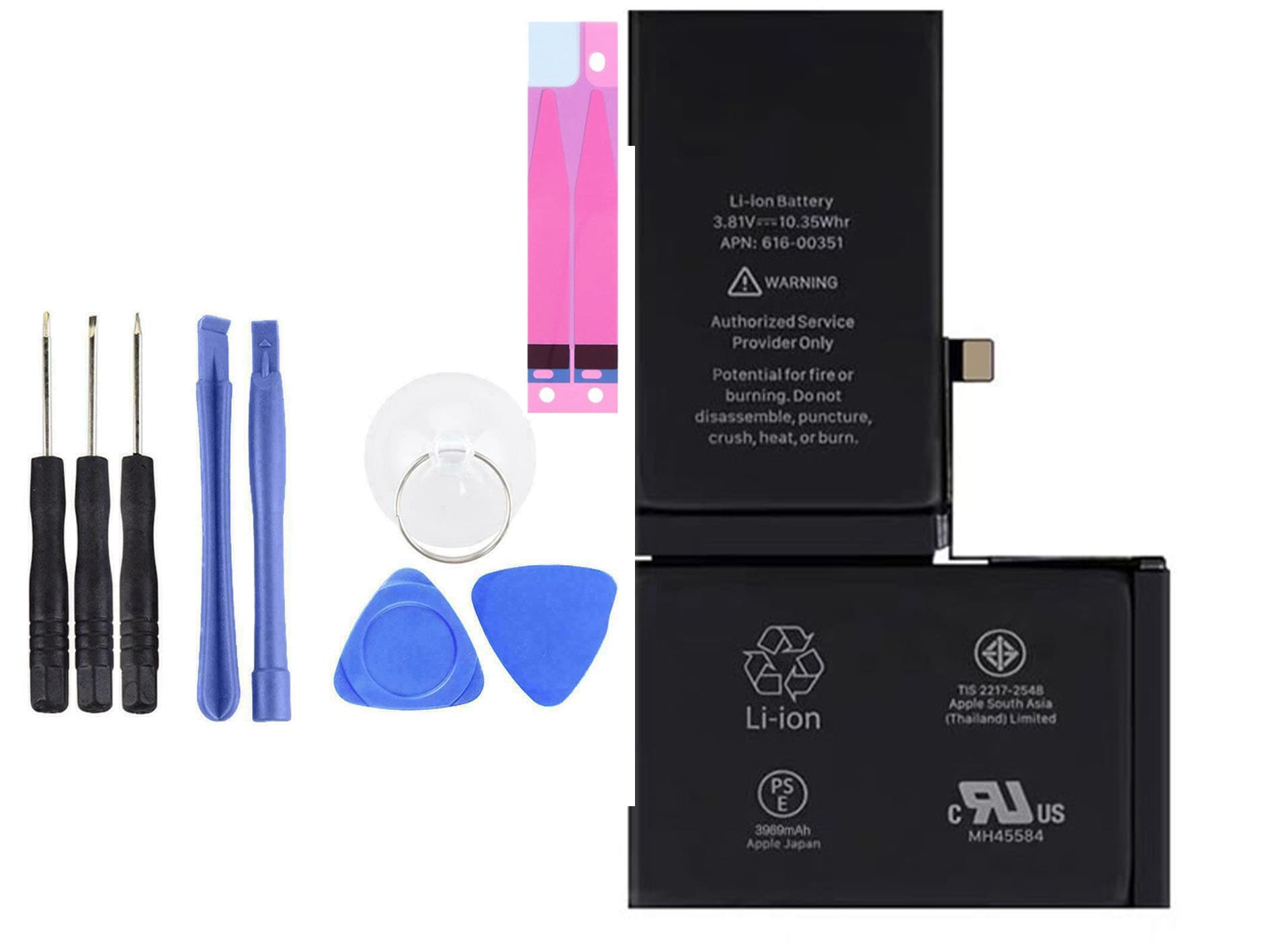 国内在庫！新品 Apple iPhoneXsMax iPhoneXS MAX適用する携帯 スマートフォン修理交換内蔵バッ テリーA1921/A2101/A2102電池パック 工具付き 3170mAh