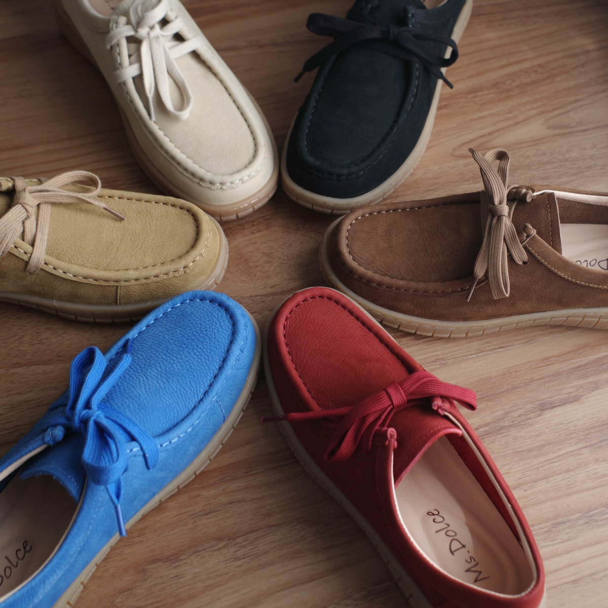 本革ワラビーシューズモカシンカジュアルシューズ レディース