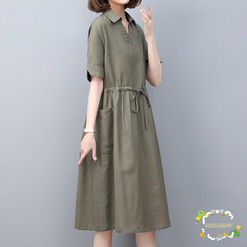 ワンピース ミモレ丈 半袖 レディース 大人 春 夏 ロング チェック柄 マキシ丈 ドレス シンプル きれいめ ロングワンピース 体型カバー