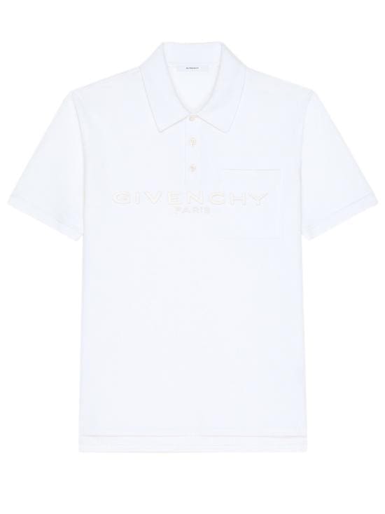 GIVENCHY Men Polo Shirts BML00G3YSF 100 White
