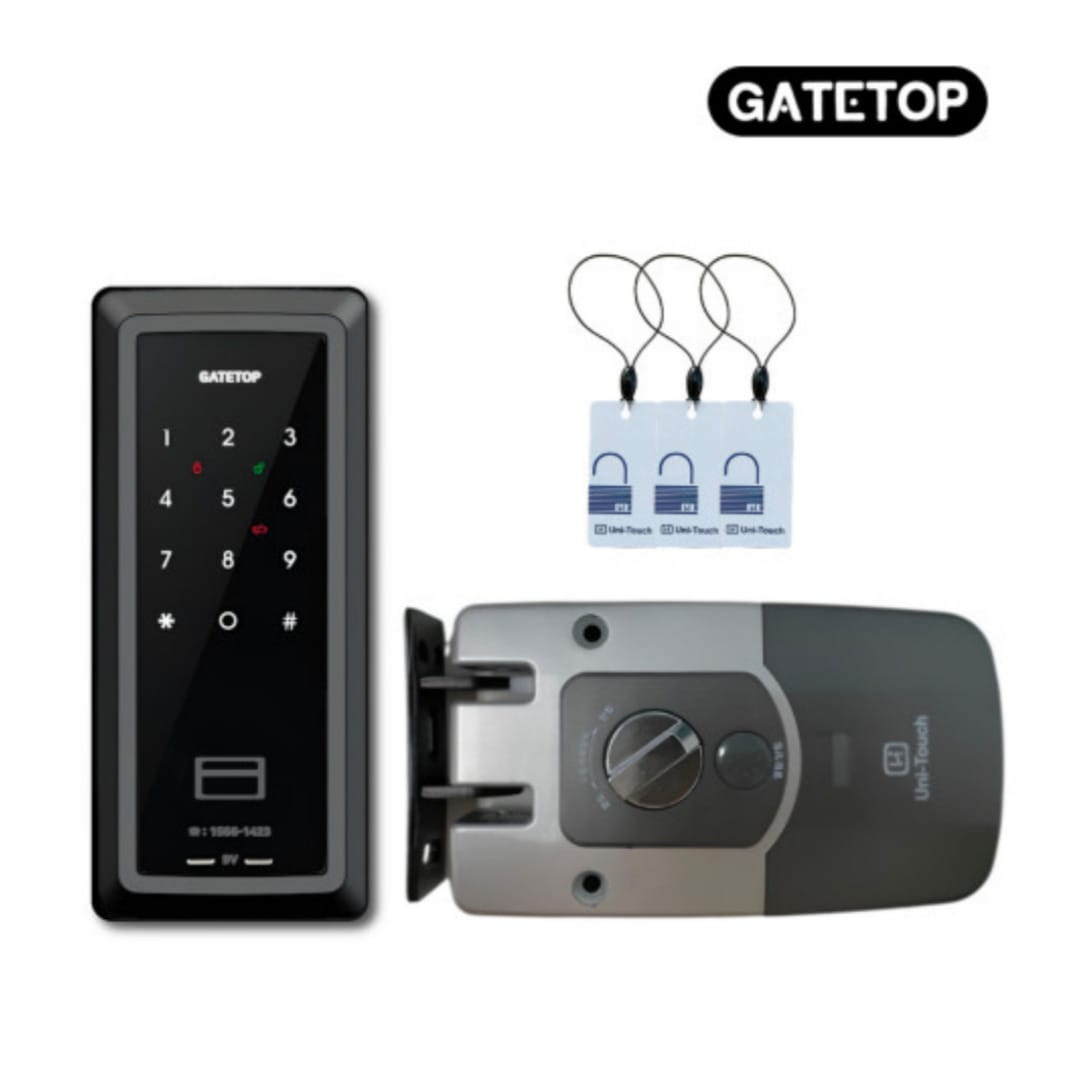 GATETOP 引き戸 オフィス ドアロック 引き戸 フック型 ドアロック 番号キー スライディング