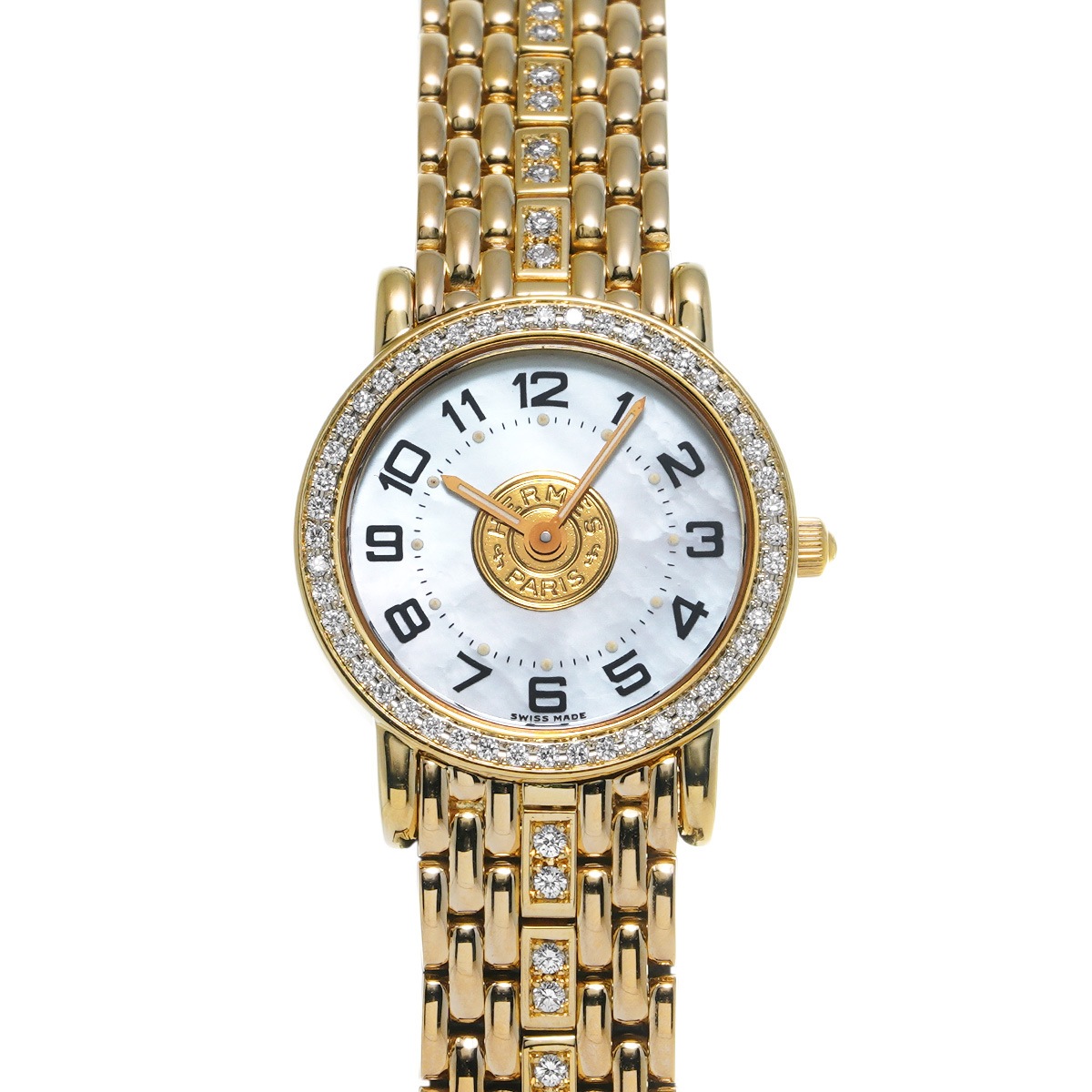 セリエ ダイヤベゼル 58.4g SE1.286 レディース 腕時計 クォーツ Aランク 中古 銀蔵