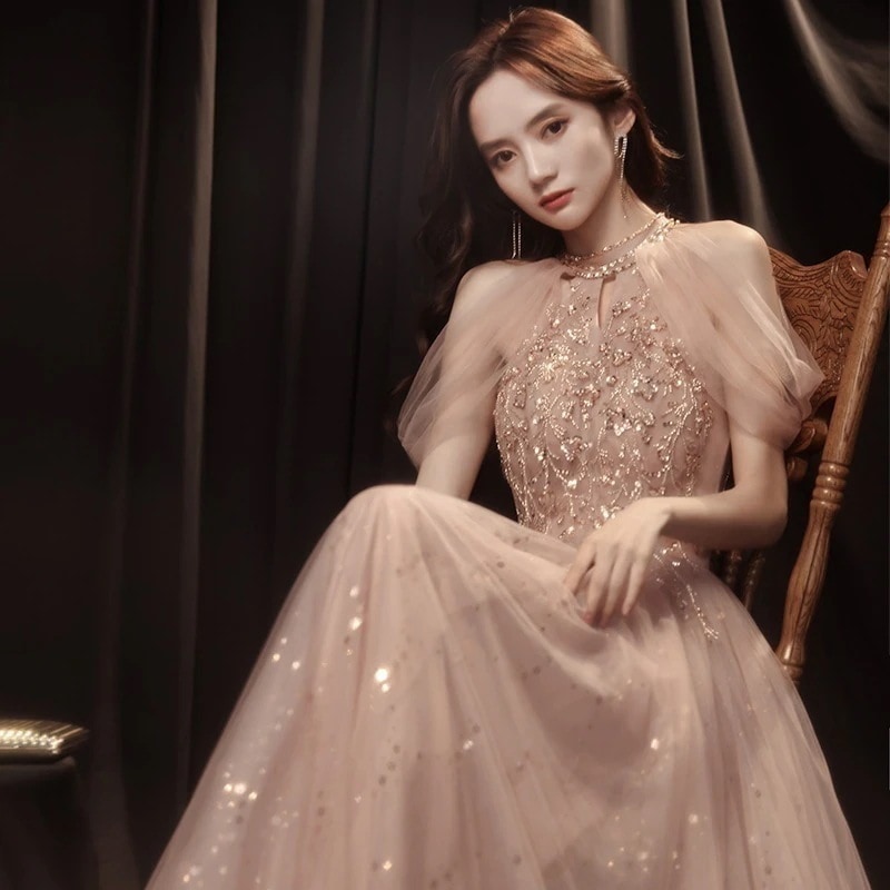 作高級感気質パーティードレス結婚式ワンピース演奏会ドレスウェディングドレス花嫁ロングドレス卒業式成人式ワンピース
