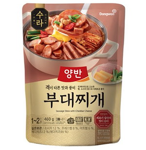 ハムたっぷりブデチゲ 460g x 4ea 韓国レトルト手軽即席料理