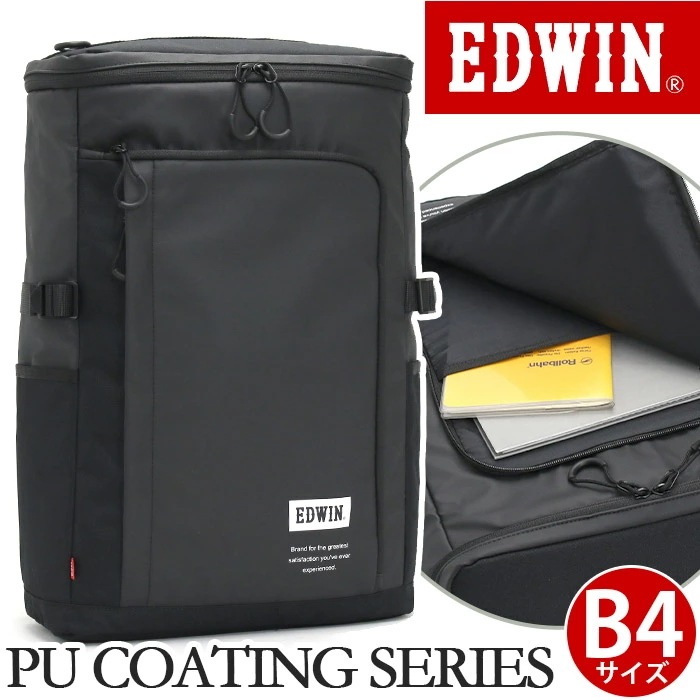 エドウィン リュック リュックサック バッグ BOX型 学生 PC 旅行 男性 女性 男子 女子 スポーツ 軽量 B4 撥水 22269222