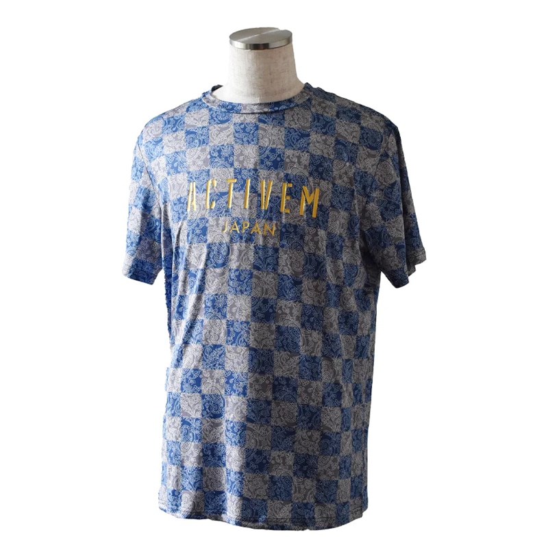 アクティブーム ACTIVEM トクサンTVコラボ ペイズリー柄Tシャツ 半袖 野球 インナーシャツ AMJ 吸汗 速乾 軽量 24AW(ペイズリーガラTシャツ)