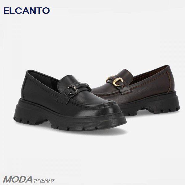 軽量クッションチャンキー女性ローファー単靴2XWD46XI_GN