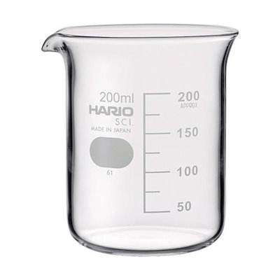 他サイト： ＨＡＲＩＯ B-200-SCI ビーカー　目安目盛付　２００ｍｌ B200SCIの商品画像