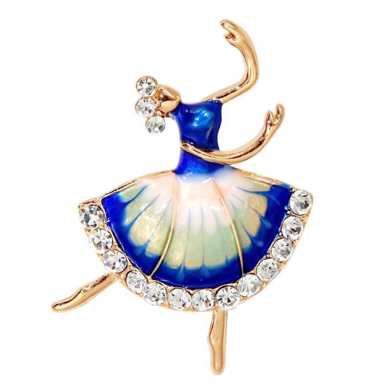 バレリーナ ブローチ レディース おしゃれ 大人かわいい 動物 胸飾り スーツ アクセサリー フォーマル カジュアル バレエ ダンス ガール エナメル スーツ シャツ 露出 防止 アクセサリー