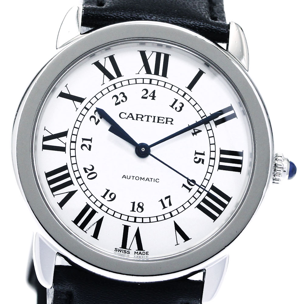 カルティエ CARTIER WSRN0013 ロンドソロ ドゥ カルティエ MM 自動巻き メンズ _869329【中古】