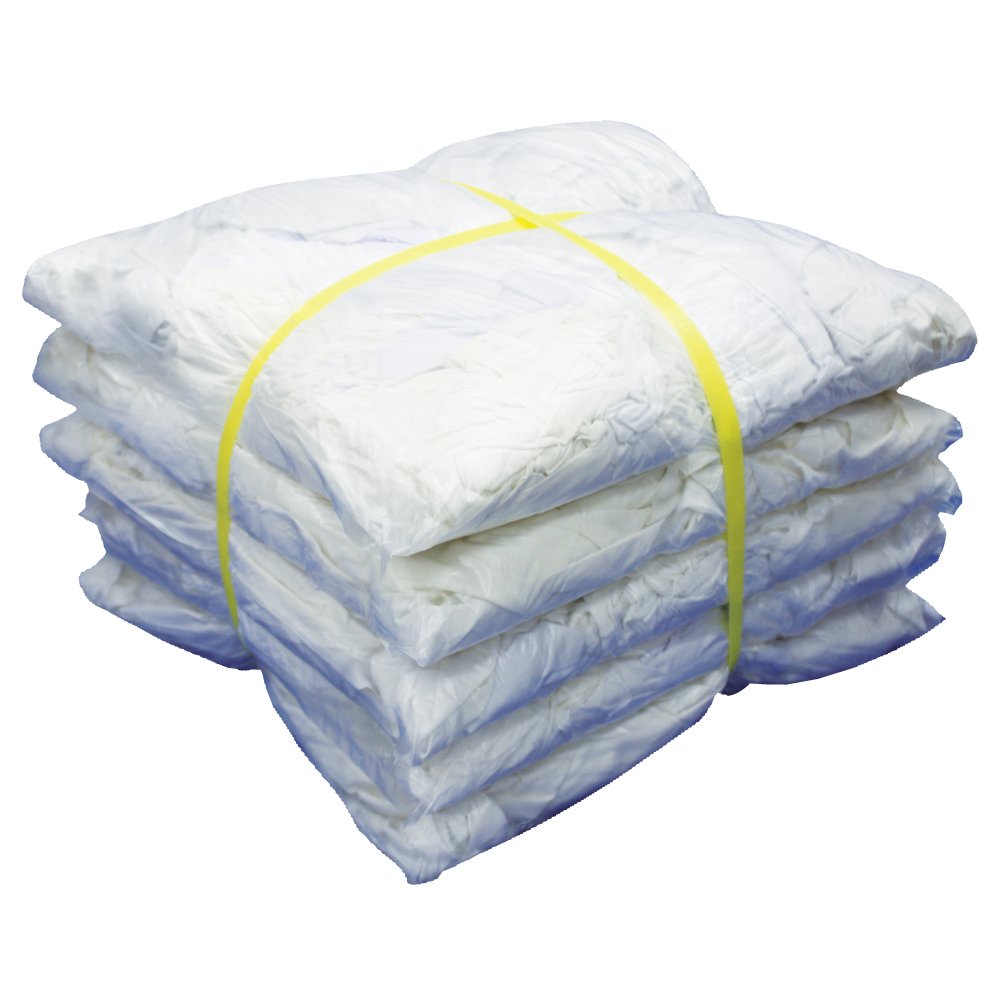 白ウエス (リサイクル生地) 20kg 梱包 / 4kg × 5袋