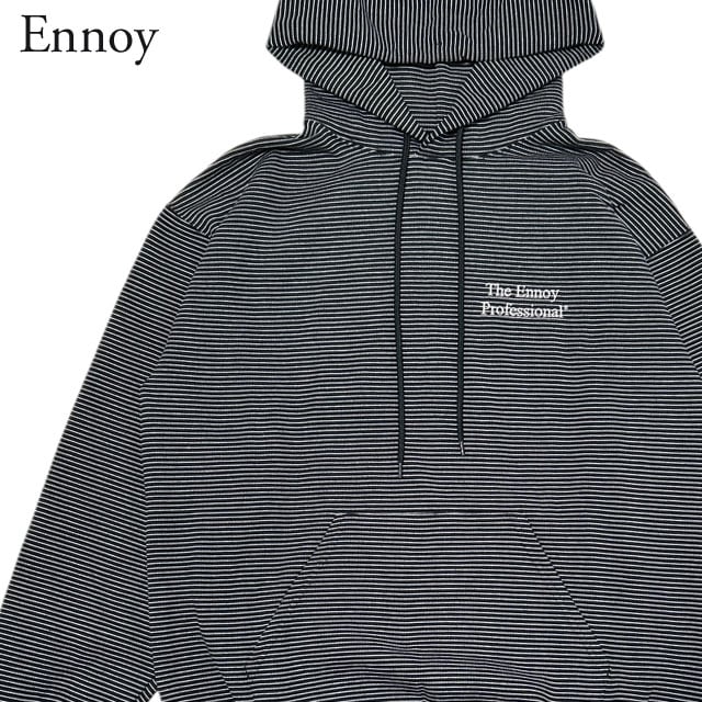 エンノイ ENNOY BORDER HOODIE SWEAT ボーダー パーカー UNIVERSAL PRODUCTS スタイリスト私物 1LDK 211-000873-041