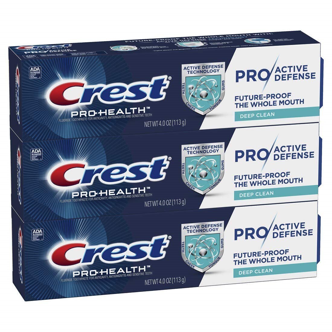 Crest Pro-Health Pro-Active Defense ディープクリーン歯磨き4.0