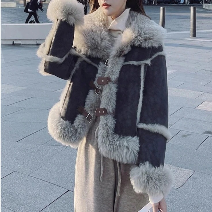 2025秋 冬新作アウター秋 冬 アウター コート 保温 ラムズウール ジャケット 厚手 コート ゆったり トップス