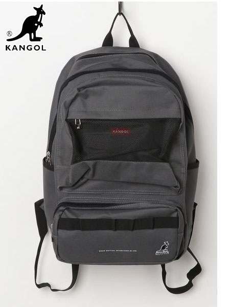 国内発送 KANGOL (カンゴール) KGSA-BG00072BACKPACK (バックパック) Charcoal (チャコール)