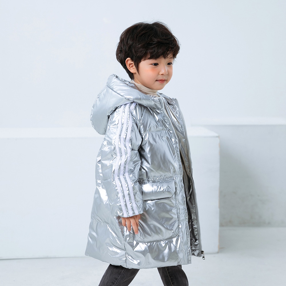 万能流行感 ダウンコート 中綿コート キッズ 韓国子供服 男の子 女の子 冬服 アウター 厚手 ダウン風コート キッズコート ロングコート 中綿ジャケット フード付き