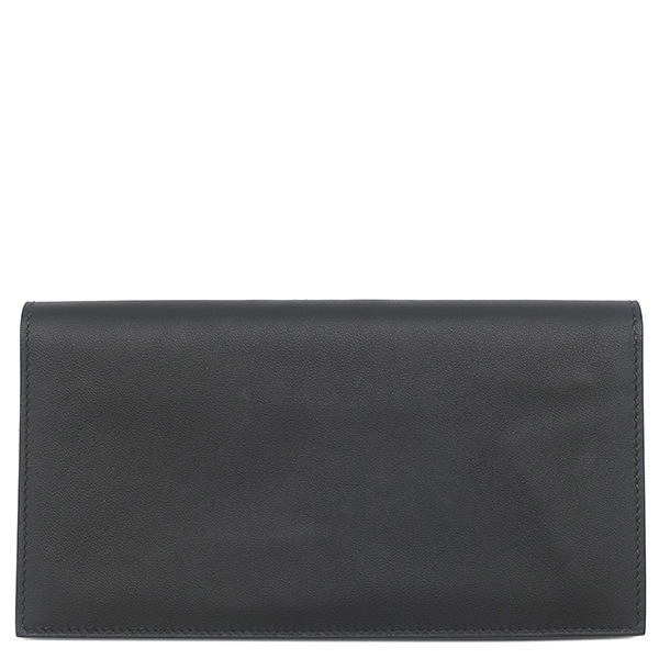 エルメス 長財布 シチズン ツイル ロング スイフト ブラック シルバー金具 黒 B刻印(2023年製) 【箱】【中古】