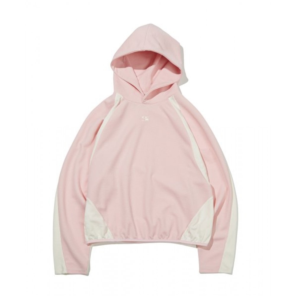 CODEGRAPHY WAVE ロゴ シンボル 配色 フーディー_ライトピンク