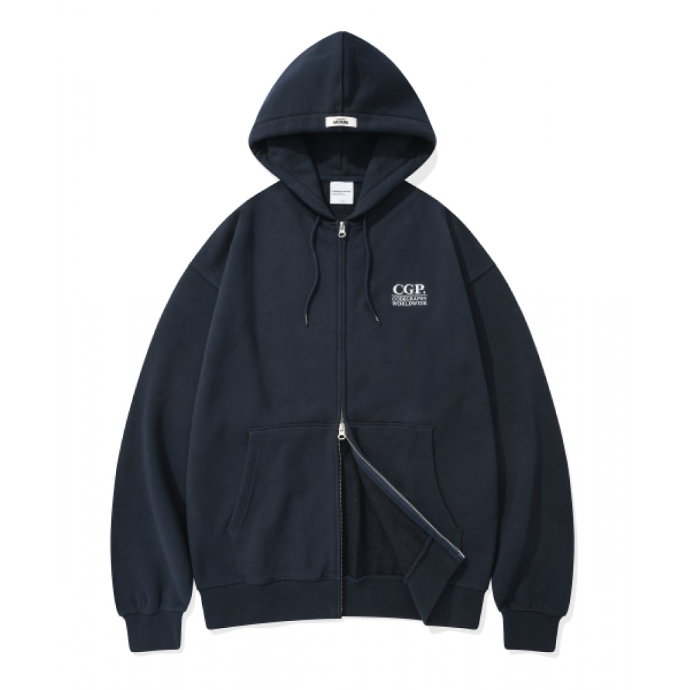 コデグリー CGP X ママスモール CGP スクエアフーディージップアップ _ネイビー
