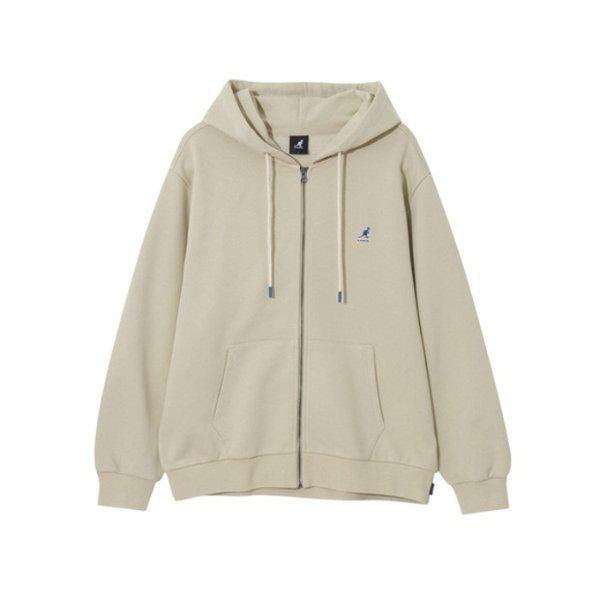 M フード付きジップアップ CQK KREC-ZU51370LB クラシックロゴジップアップ 5137 ライトベージュ
