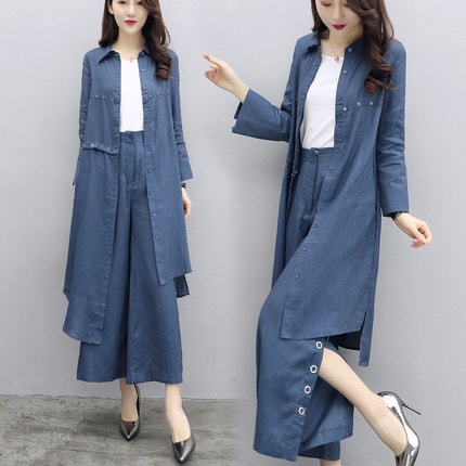 セットアップ レディース 上下セットトップス コート ジャケット パンツ ワイドパンツ ガウチョパン