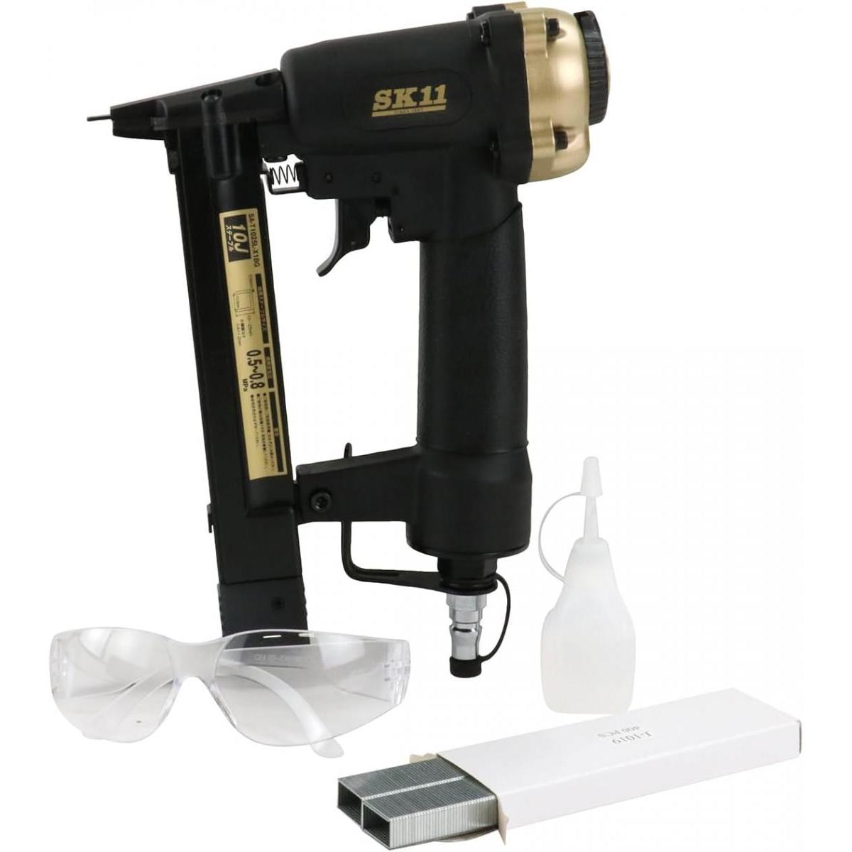 SK11 エアタッカー T1025L SA-T1025L-X1BG 釘打機 単発打ちステープル釘打機 貼り付け作業 単発打ち 工具 エアーツール 9,578円