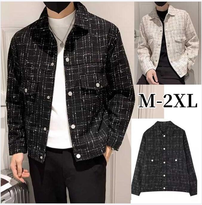 千鳥柄ジャケット メンズ ボタンジャケット カジュアルコート ビジネス 通勤 オフィス リクルート 紳士ジャケット チェスターコート スプリングコート ブルゾン フォーマルコート アウター 30代 4