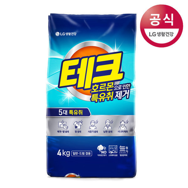 テック特有臭粉末洗剤4KG