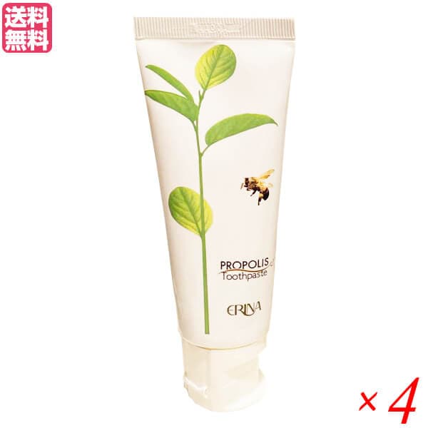 エリナ P歯磨き 95g 4本セット プロポリス 歯磨き ハミガキ