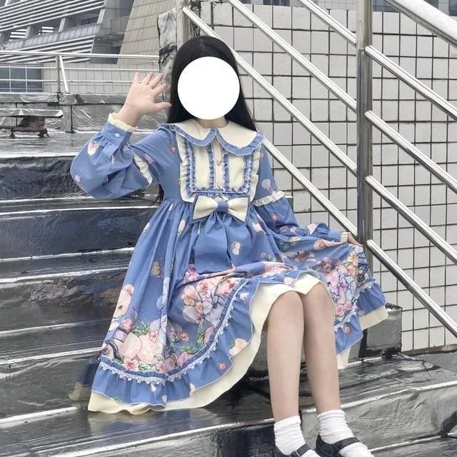 【3日出荷】 ロリータ ドール パーティー ワンピース 長袖 ドレス レディース 春 フォーマル