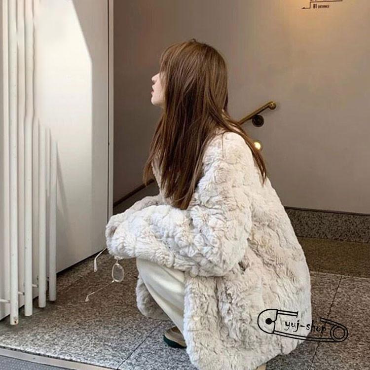 高級な質感 秋冬 レディース ファーコート 毛皮コート おしゃれ レディースコート フェイクファー アウター ジャケット　暖かい OL　通勤　レディースアウター