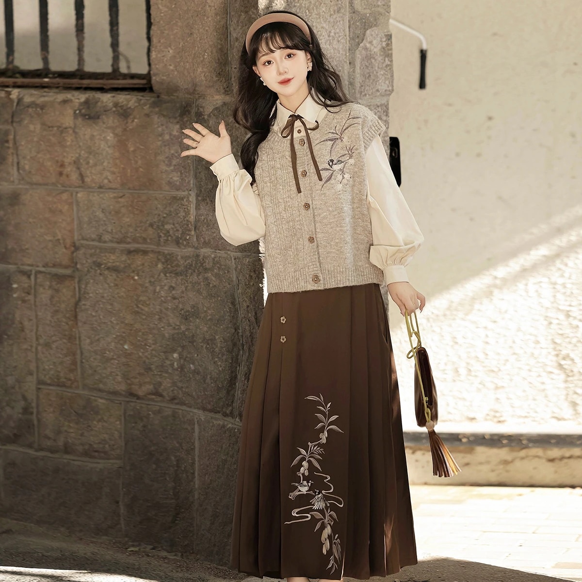 送 料 無 料正規品ビワ本新韓国元素ベストシャツハーフスカート学生日常 5,627円