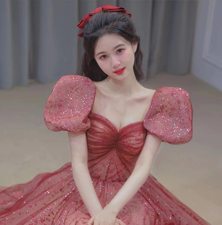 ウェディングドレス 赤 ドレス カラードレス 大人 きれいめ 花嫁 ドレス ロングドレス 着瘦せ 大きいサイズ 小さいサイズ お呼ばれ 結婚式 発表会 演奏会 成人式 忘年会