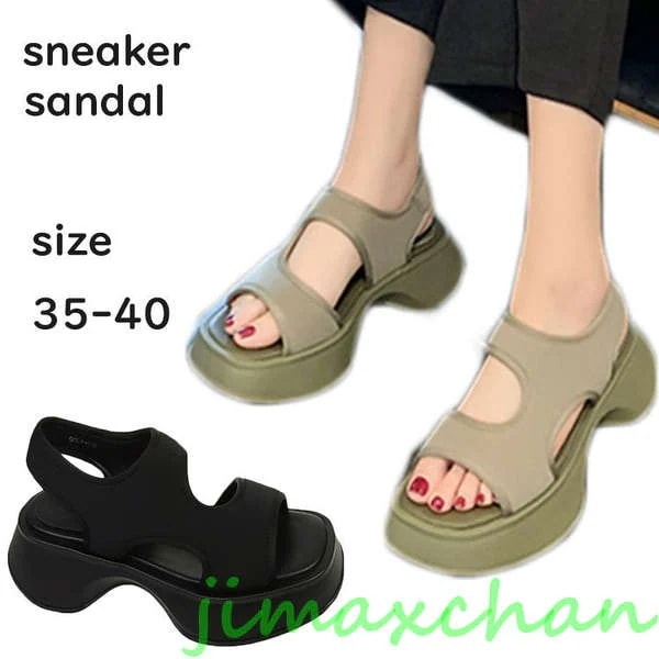 新生活 厚底サンダル レディース 歩きやすい 履きやすい サンダル レディース 大人っぽい ヒール 滑り止め 軽量 痛くない 歩きやすい 走れる 美脚 痛くない 身長