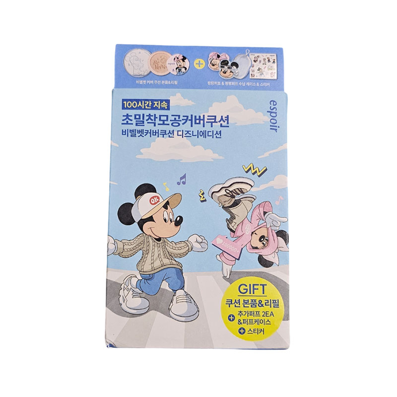 ディズニーエディションビベルベットカバークッションSPF42 PA++本品13g+詰め替え13gセット, 22号ペタル, 1個