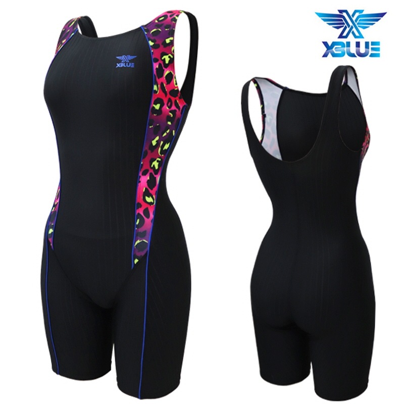 レディース 5分丈ワンピース水着 水泳 女性 半身 水着 XWU-5031-22