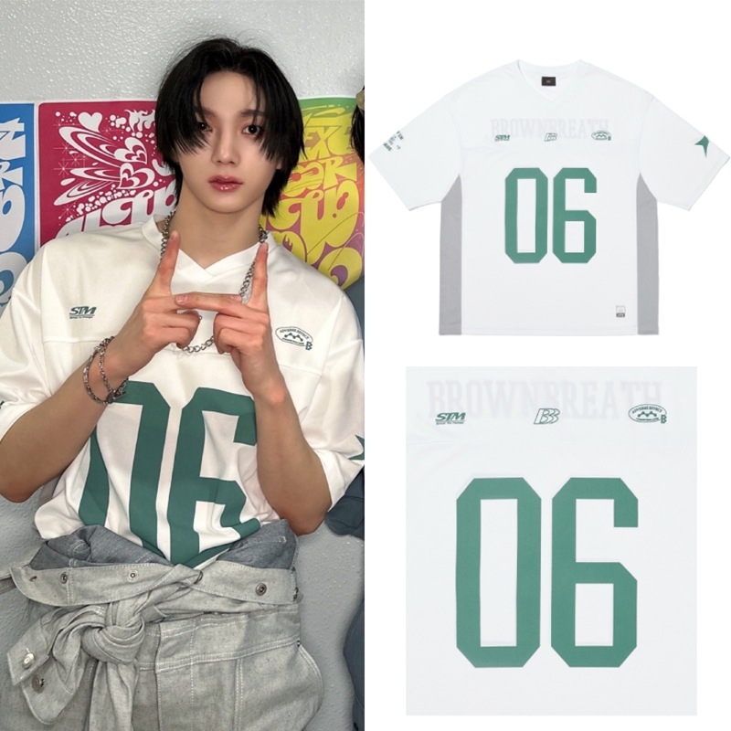 【BOYNEXTDOOR 着用】BB06 RUGBY TEE - WHITE