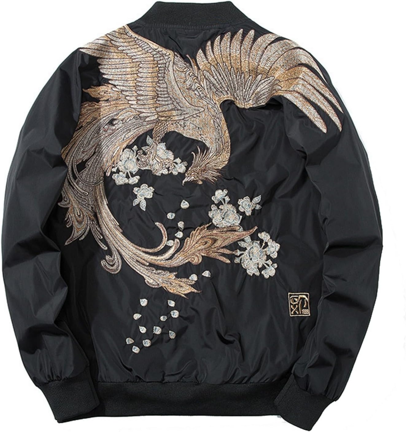 スカジャン 刺繍 ジャケット メンズ 春秋 鳳凰柄 和風 レトロ スタジアムジャンパー 防寒 防風 カジュアル ジップアップ ブルゾン フライトジャケット MA-1 おおきいサイズ お洒落 ストリート