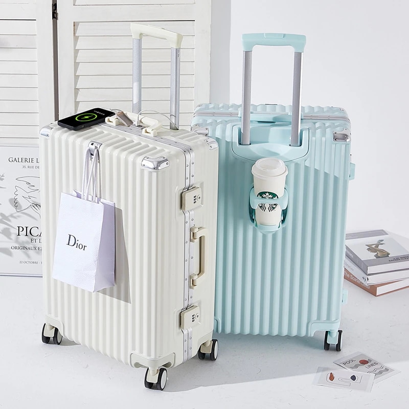 スーツケース 韓国 キャリーケース 機内持ち込み SNS話題 多機能 USB充電可能 軽量 360回転キャスタ 旅行バック 多色 キャリーバッグ 修学