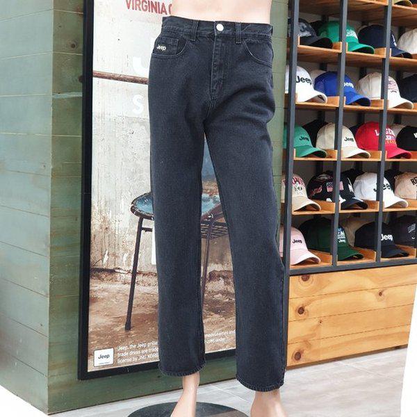 JO3DP536 ブラック ワイド デニム ジーンズ パンツ_SC