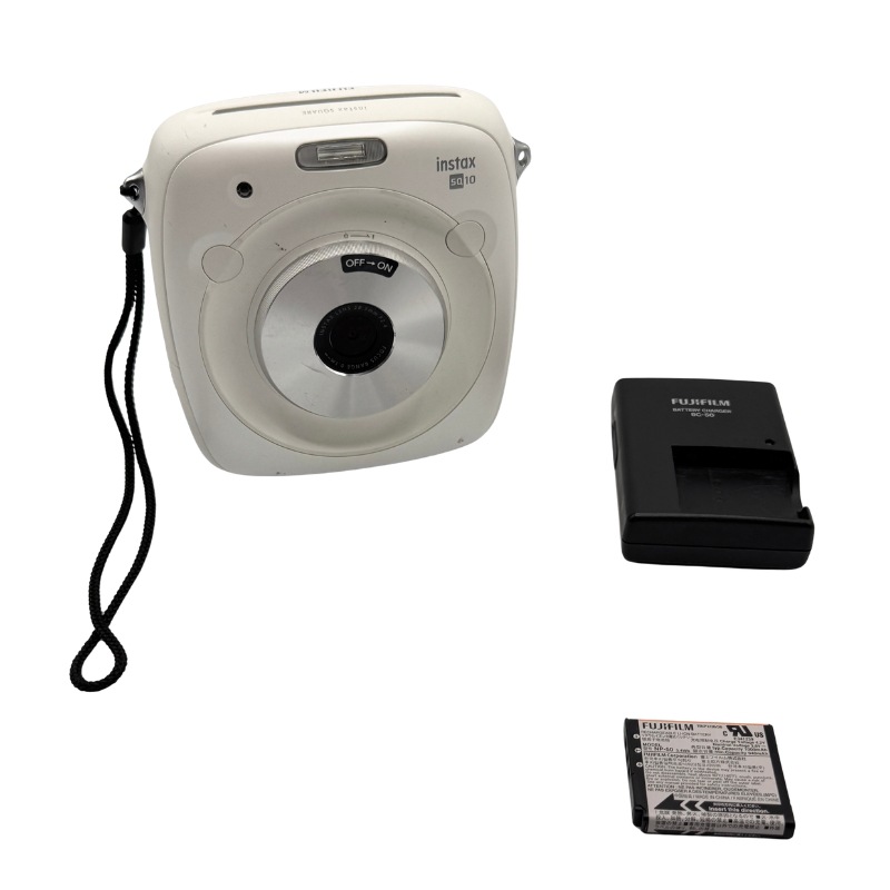 【中古 動作確認済】 富士フイルム(FUJIFILM) デジタルチェキ SQUARE SQ10 ホワイト instax SQUARE SQ10