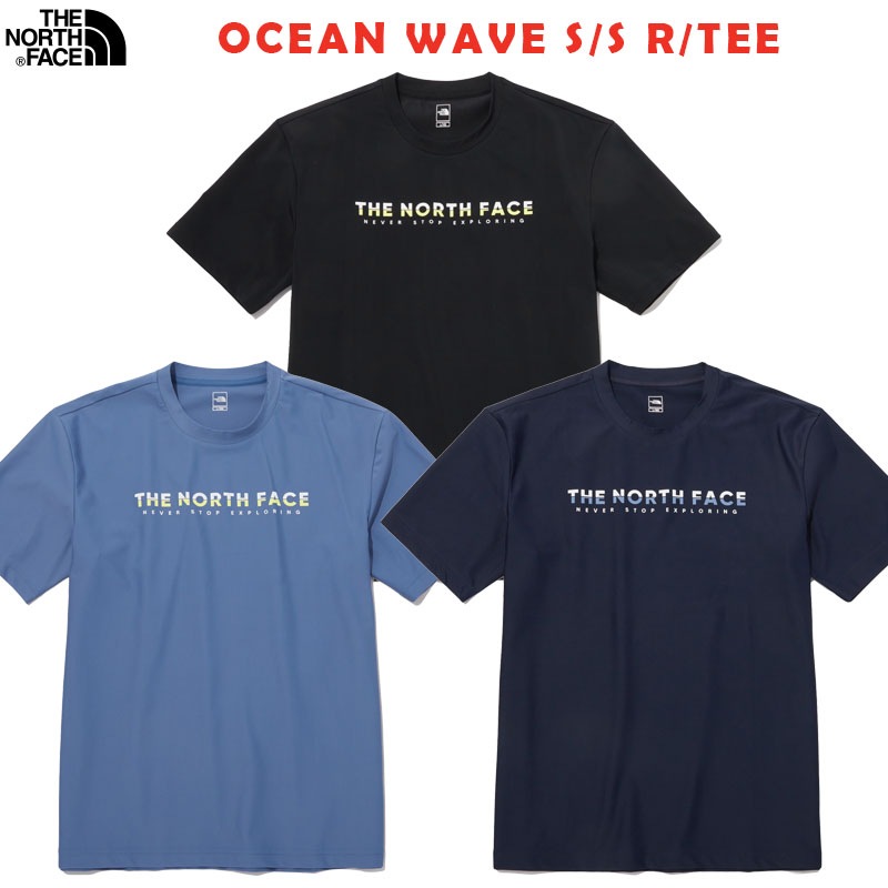 韓国正規品保証 関税負担なし NT7UP35A OCEAN WAVE S/S R/TEEデイリー 基本 着装 男子 女子 人気 韓国 ファッション 男女共用 アウトドア