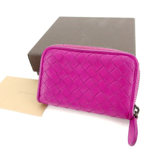 コインケース レディース イントレチャート ピンク 中古