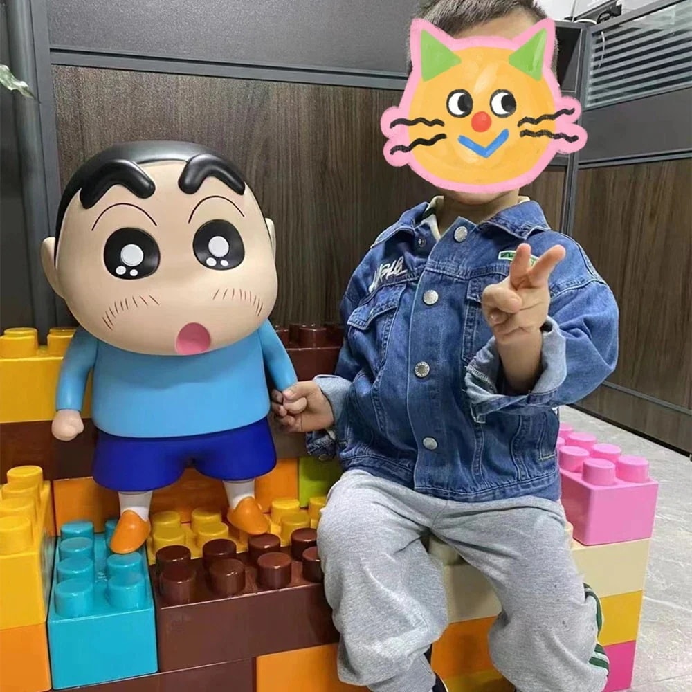 40cm クレヨンしんちゃん 1:1 野原しんのすけトレンディ人形ホームデコレーションブラインドフィギュアデスクトップ装飾品