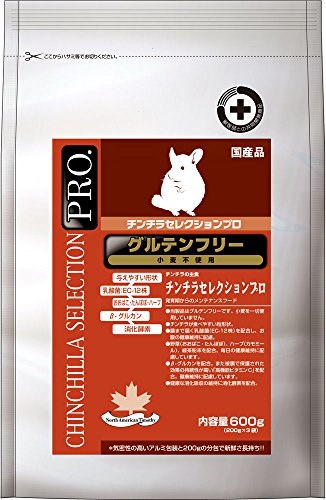 他サイト： イースター チンチラセレクションプロ グルテンフリー 600g (200gx3袋) チンチラ 餌 粒状 野草 ハーブ 緑茶の商品画像