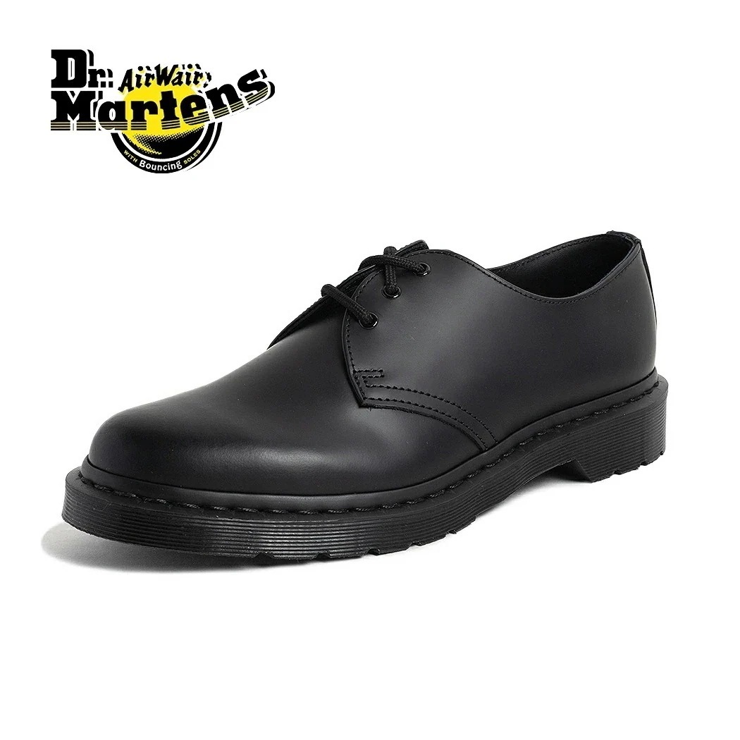 Dr.Martens ドクターマーチン 3アイ ギブソン レザー シューズ ブーツ 1461 3EYE GIBSON MONO BLACK ( 黒 ブラック ダービー ドレス ビジネス メンズ レディ