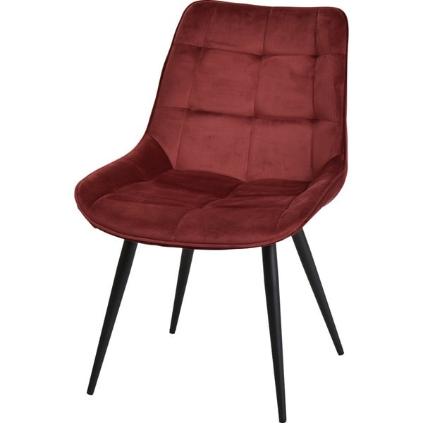 B.Bファニシング ONDC-0051BRD ボックスステッチチェアー ボルドー メーカー直送