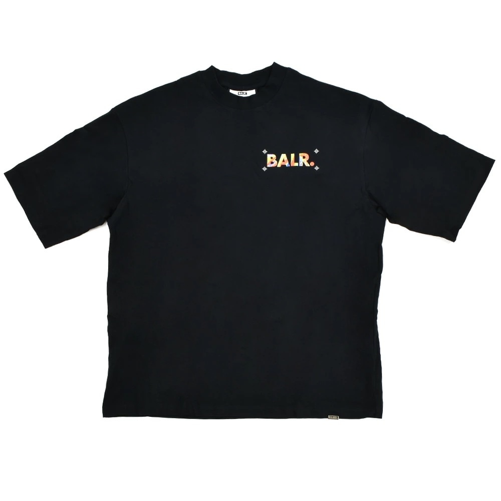 ボーラー Tシャツ メンズ カットソー クルーネックTシャツ 半袖 ロゴT バックプリント ブラック 黒 BALR. JOEY BOX THERMAL T-SHIRT【b11121132blk】