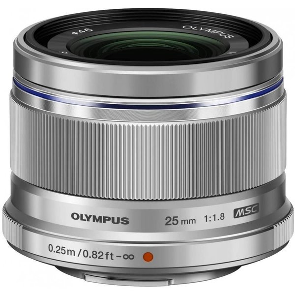 【中古】オリンパス OLYMPUS M.ZUIKO DIGITAL 25mm F1.8 シルバー マイクロフォーサーズ用 単焦点レンズ