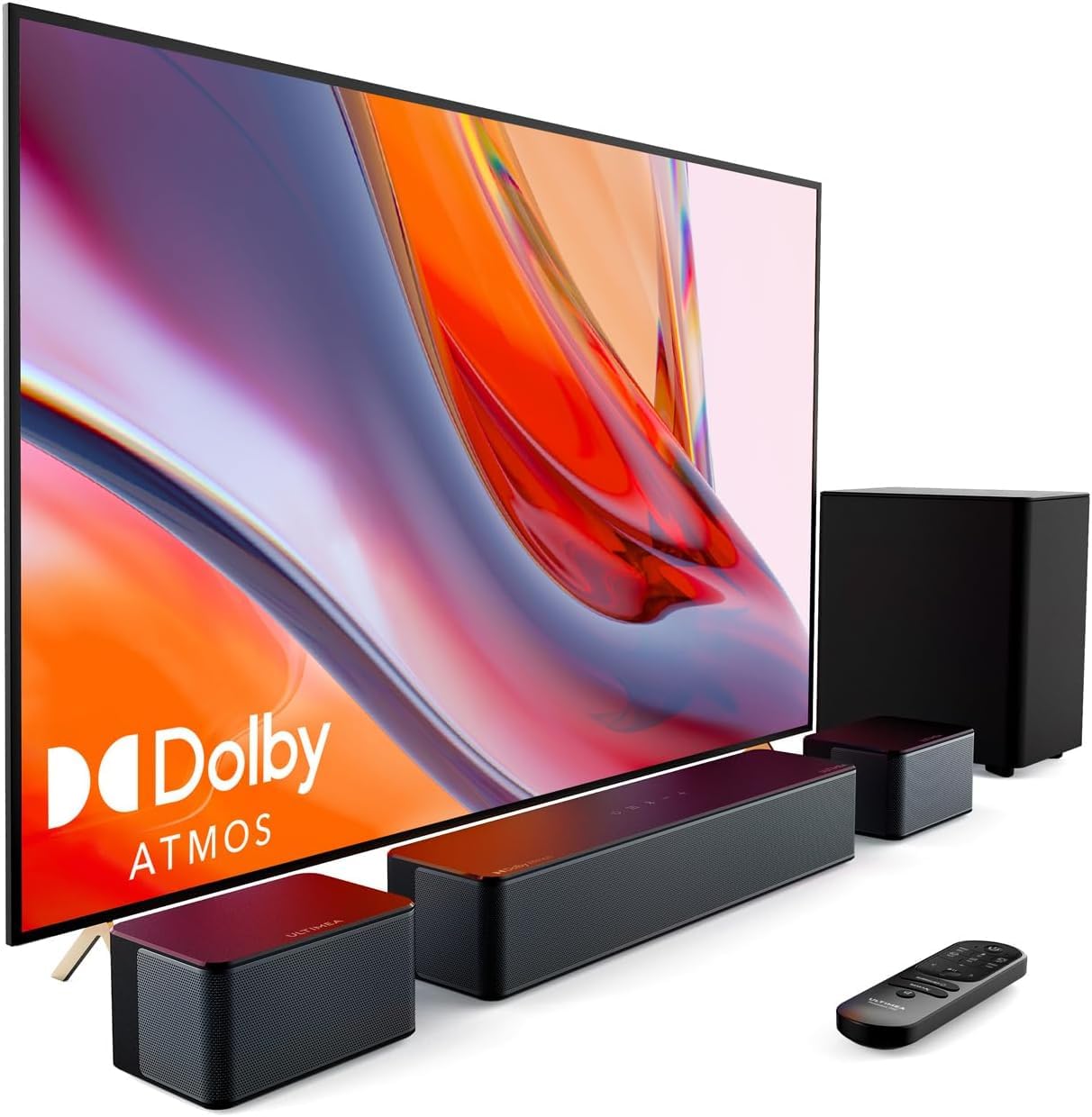 ULTIMEA Dolby Atmos サウンドバー テレビ用 5.1ch スピーカー 3次元サラウンドサウンド サブウーファー付き ピーク電力410W 重低音強化型 HDMI eARC/AUX/光/ 26,158円